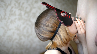 Страстный минет с нежным финалом на грудь