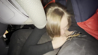 Искусство оральных удовольствий в машине