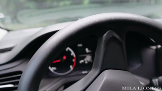 Blonde Sucked The Taxi Driver For The Trip ? Cum On Face! .mp4