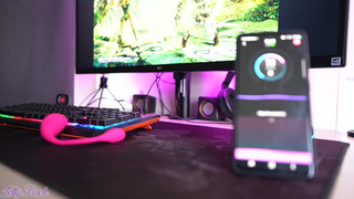 Let's play the game until orgasm - Hot letsplayer cums from remote controled vibrator.mp4