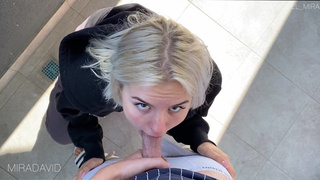 ыBeauty Mira Gives Blowjob On Public Balcony - 1080p.mp4