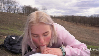 Our Bike Ride Turned Into A Sweet Blowjob With Cum In Mouth - 1080p.mp4