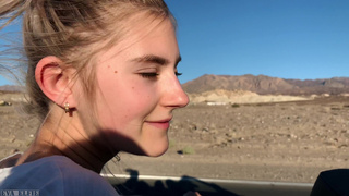 Развратная поездка в Лас-Вегас – отчаянный минет и жесткая ебля в машине