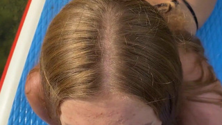 Real meeting at the lake, people saw us cum on our face.mp4