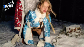 Драма или порно? Горячее видео со снегурочкой после ебли