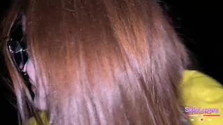 Развратная блондинка сосёт по принуждению — эксклюзивное видео