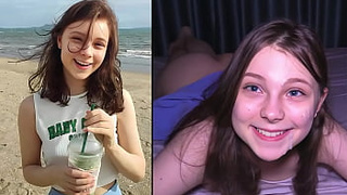 Жаркая ночь на берегу: тройной оргазм в волнах прибоя