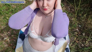 Страсть в парке: отсос с риском быть замеченными