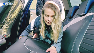 Страстная экстренная остановка: горячий секс в машине с разгоряченной парой