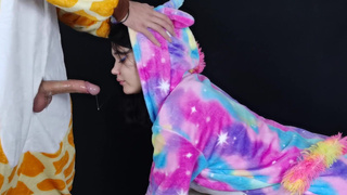 Секс в кигуруми: волшебный минетик от пушистой киски